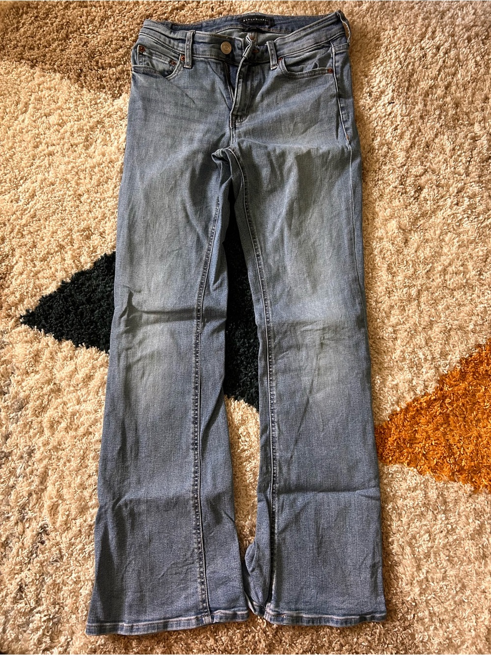 Aeropostale Women's Light Blue Flare Jeans